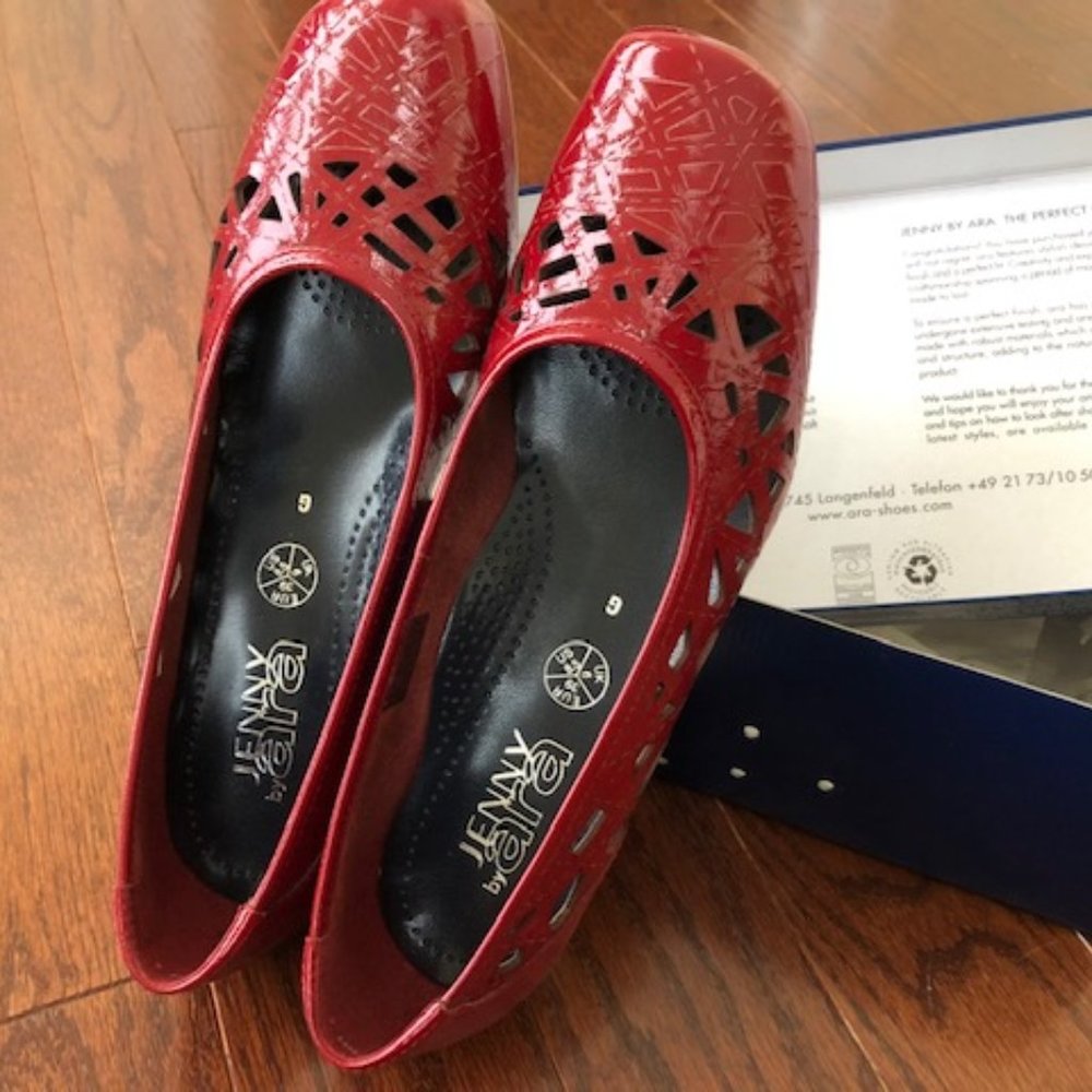 ARA Jenny Sharon Model US 8.5 size, , EU 39 size; red colour, NEW